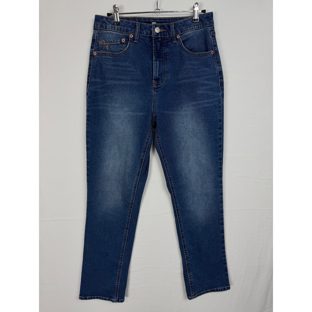 Frye Straight Leg Jeans Womens 4/27 Blue High Rise Stretch Denim